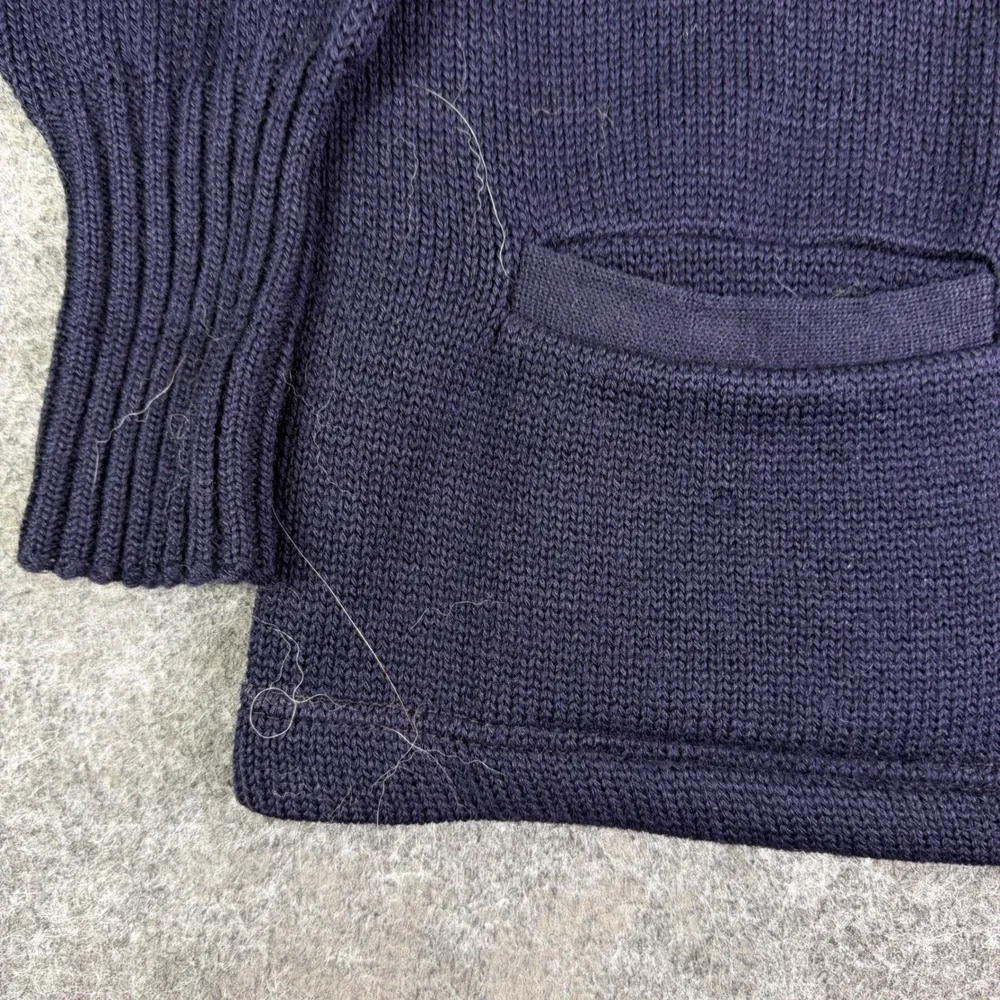 Vintage Standard Pennant Co Letterman Cardigan Navy Blue NC Patch Sweater